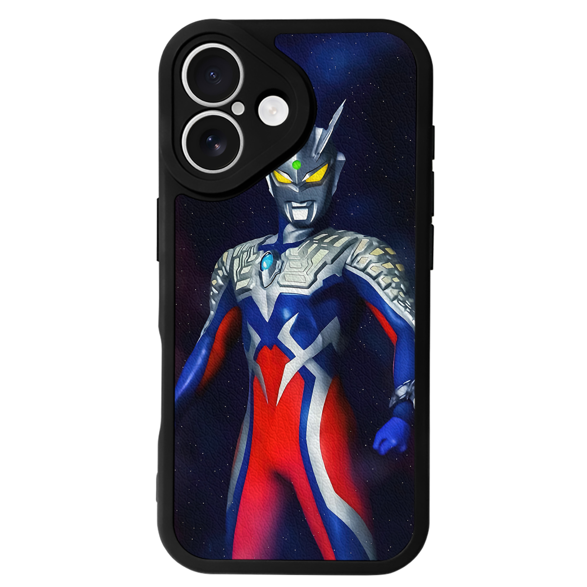（画像用） ウルトラマン Ultraman 【iPhone 16シリーズ対応】シリコンスマホケース（レザー調） 材質：シリコン